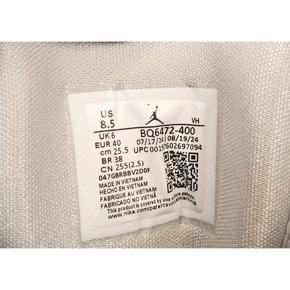 Nike Air Jordan 1 Mid Dark Powder Blue White Grey BQ6472-400 Women's Size 8.5 - Picture 5 of 12